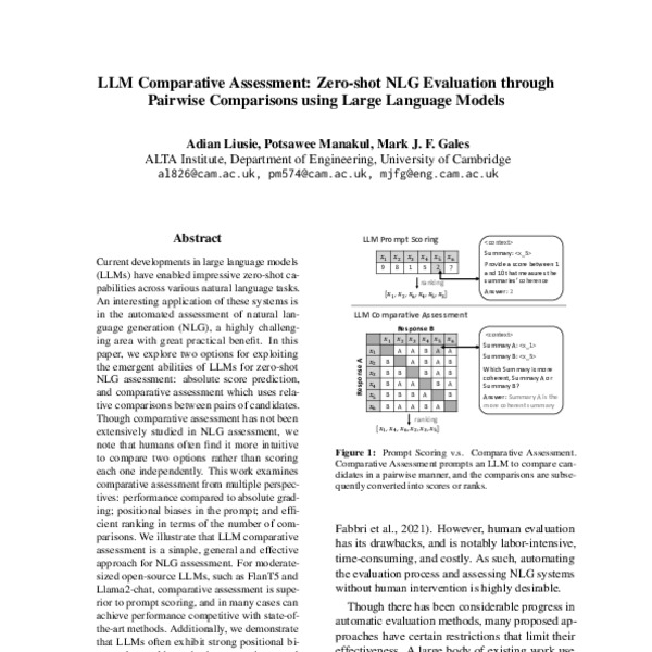 LLM Comparative Assessment: Zero-shot NLG Evaluation Through Pairwise ...