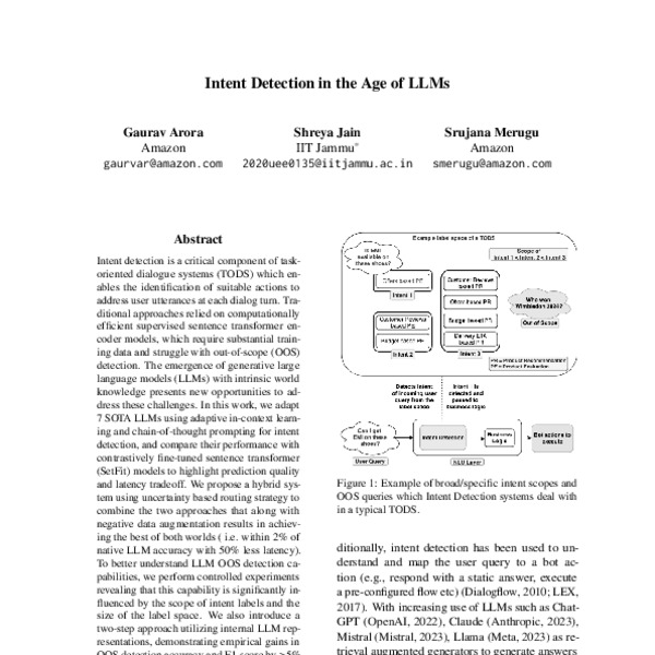 Intent Detection in the Age of LLMs - ACL Anthology