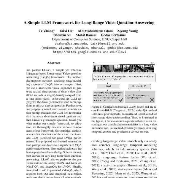 A Simple LLM Framework for Long-Range Video Question-Answering - ACL ...