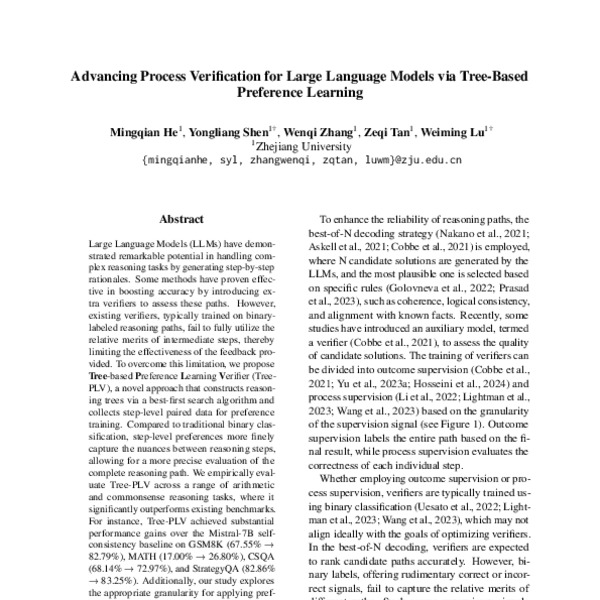 Advancing Process Verification for Large Language Models via Tree-Based ...