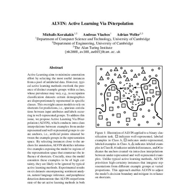 ALVIN: Active Learning Via INterpolation - ACL Anthology
