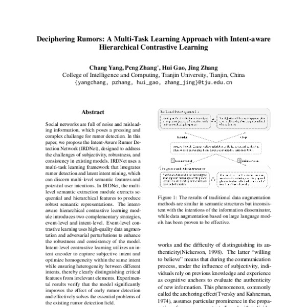 Deciphering Rumors: A Multi-Task Learning Approach with Intent-aware ...