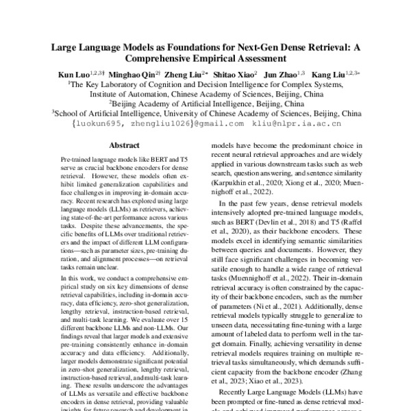 Large Language Models as Foundations for Next-Gen Dense Retrieval: A ...