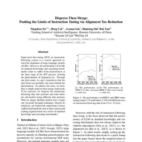 Disperse-Then-Merge: Pushing the Limits of Instruction Tuning via ...
