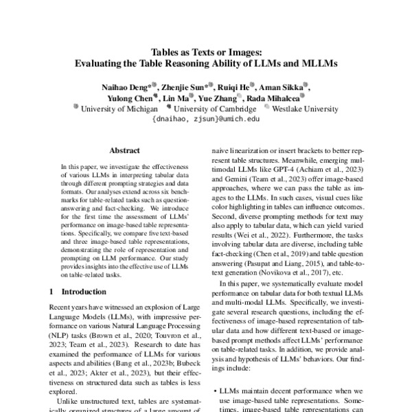 Tables as Texts or Images Evaluating the Table Reasoning Ability of