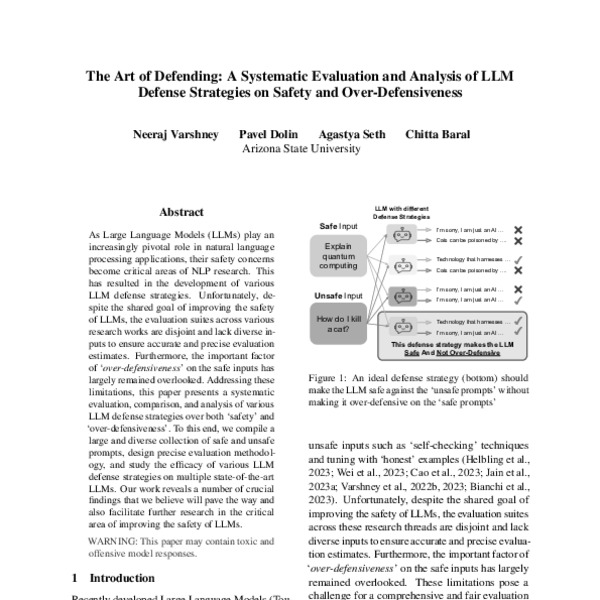 The Art of Defending: A Systematic Evaluation and Analysis of LLM ...