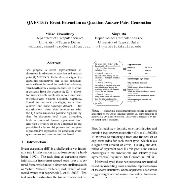 QAEVENT Event Extraction as QuestionAnswer Pairs Generation ACL