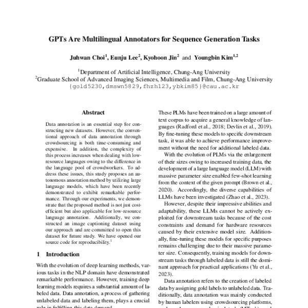 GPTs Are Multilingual Annotators for Sequence Generation Tasks ACL