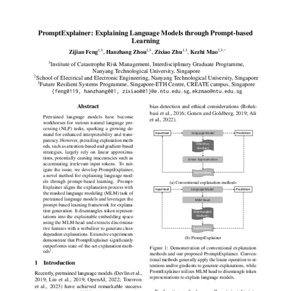 PromptExplainer Explaining Language Models through Promptbased