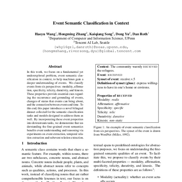 Event Semantic Classification in Context ACL Anthology