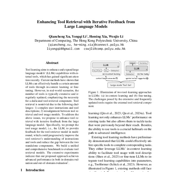 Enhancing Tool Retrieval with Iterative Feedback from Large Language ...