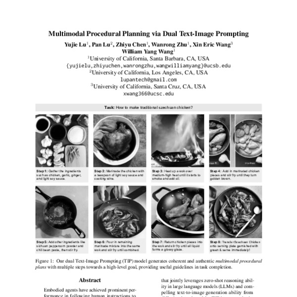 Multimodal Procedural Planning via Dual Text-Image Prompting - ACL ...
