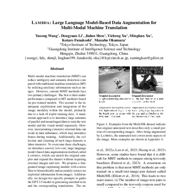 LAMBDA: Large Language Model-Based Data Augmentation for Multi-Modal ...