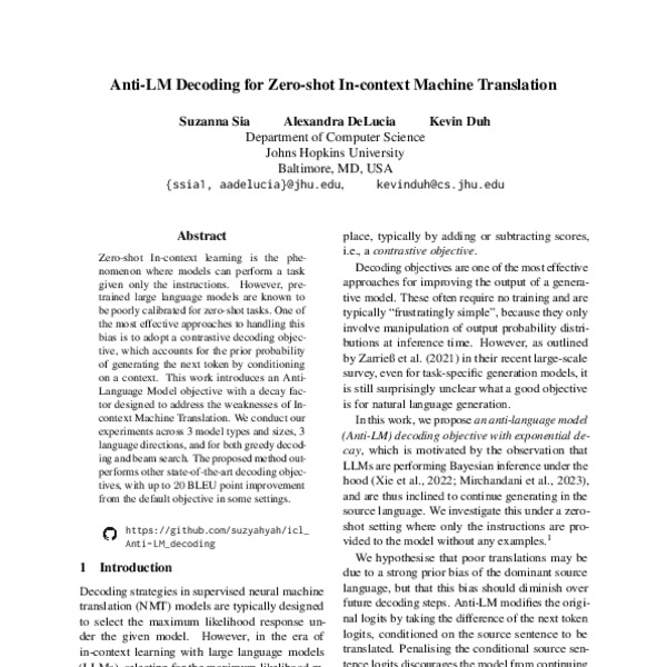 AntiLM Decoding for Zeroshot Incontext Machine Translation ACL