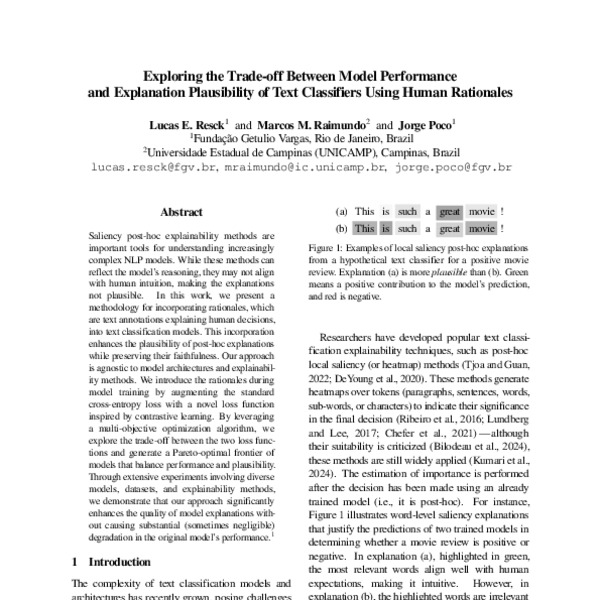 Exploring the Tradeoff Between Model Performance and Explanation