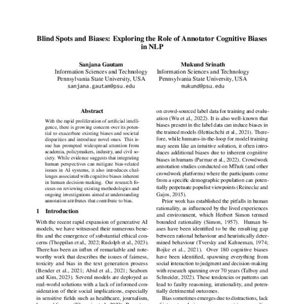 Blind Spots and Biases: Exploring the Role of Annotator Cognitive ...
