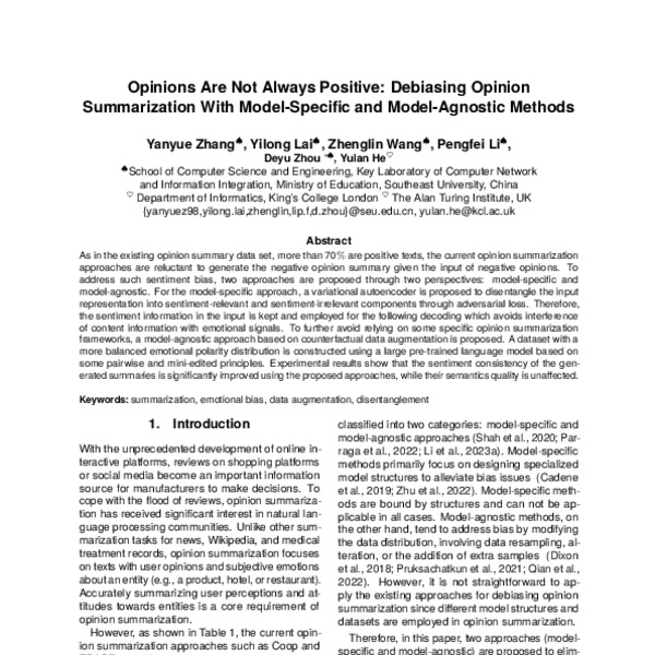 Opinions Are Not Always Positive Debiasing Opinion Summarization with