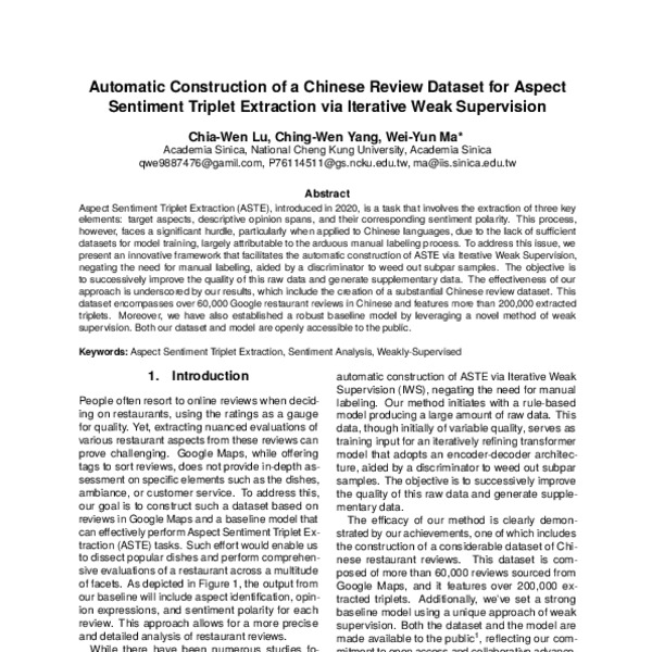 Automatic Construction of a Chinese Review Dataset for Aspect Sentiment ...