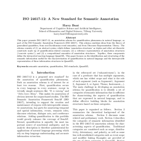 ISO 24617-12: A New Standard for Semantic Annotation - ACL Anthology