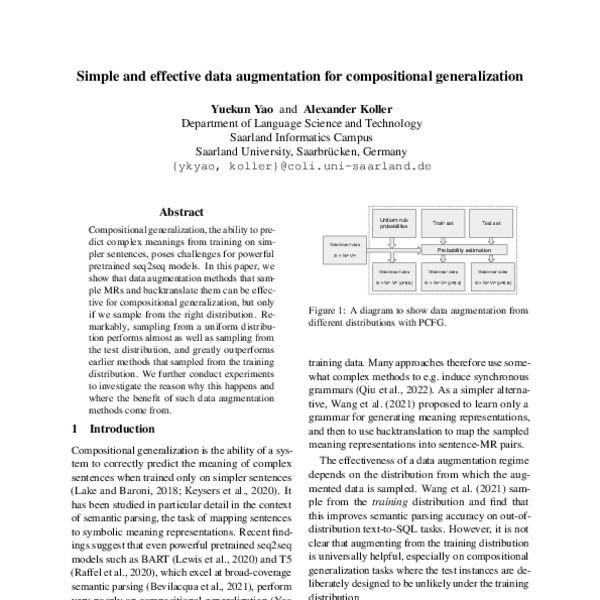 Simple And Effective Data Augmentation For Compositional Generalization Acl Anthology