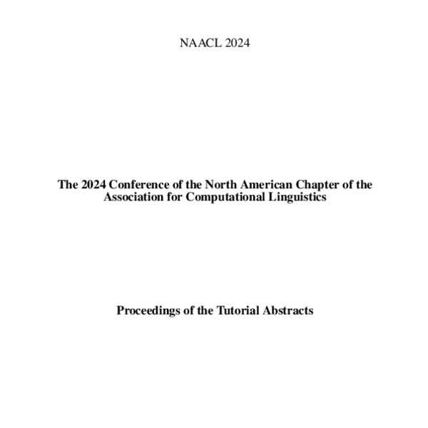 Proceedings of the 2024 Conference of the North American Chapter of the