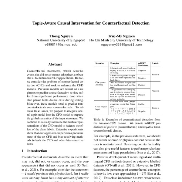Topic-Aware Causal Intervention for Counterfactual Detection - ACL ...