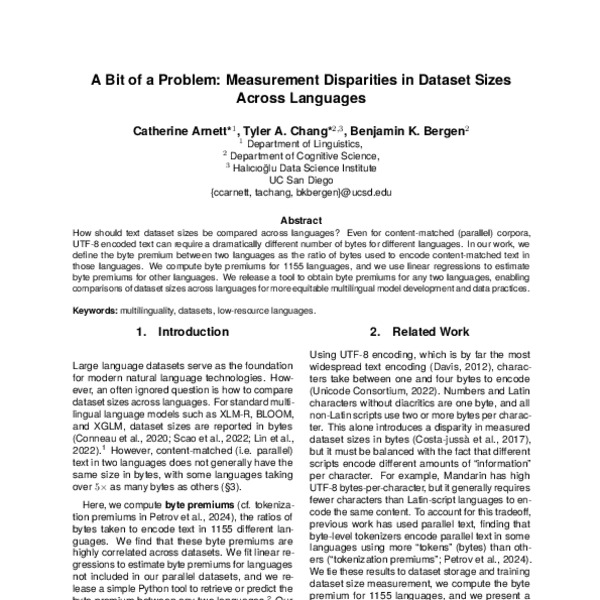 A Bit of a Problem: Measurement Disparities in Dataset Sizes across ...