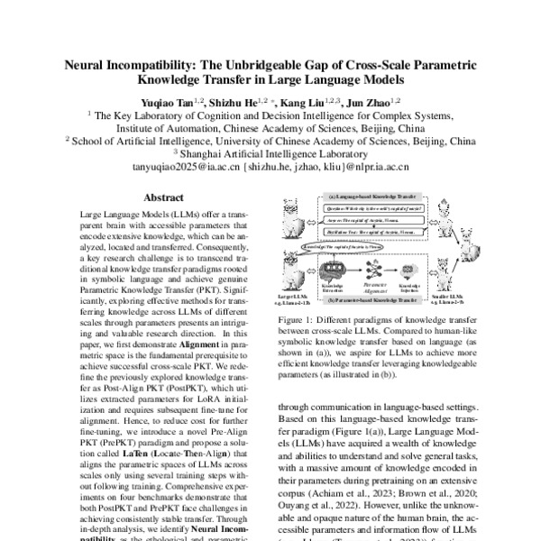 Neural Incompatibility: The Unbridgeable Gap of Cross-Scale Parametric ...