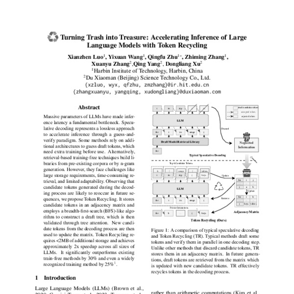 Turning Trash into Treasure: Accelerating Inference of Large Language ...