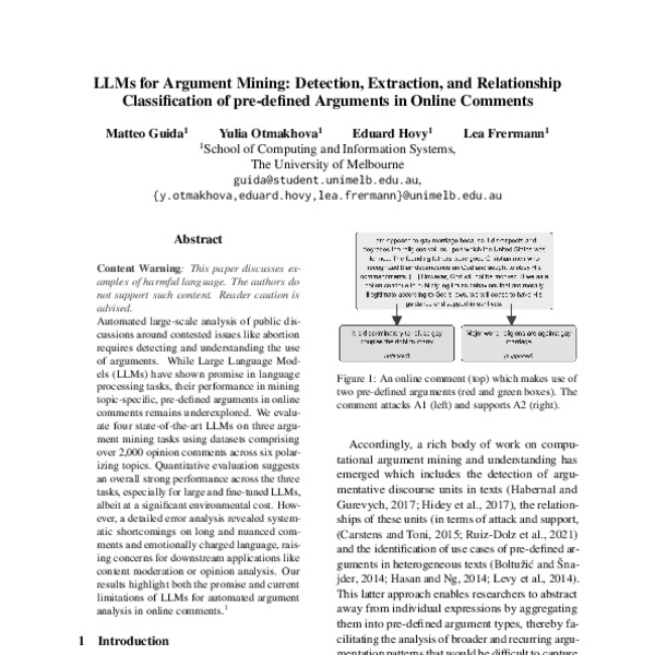 LLMs for Argument Mining: Detection, Extraction, and Relationship ...