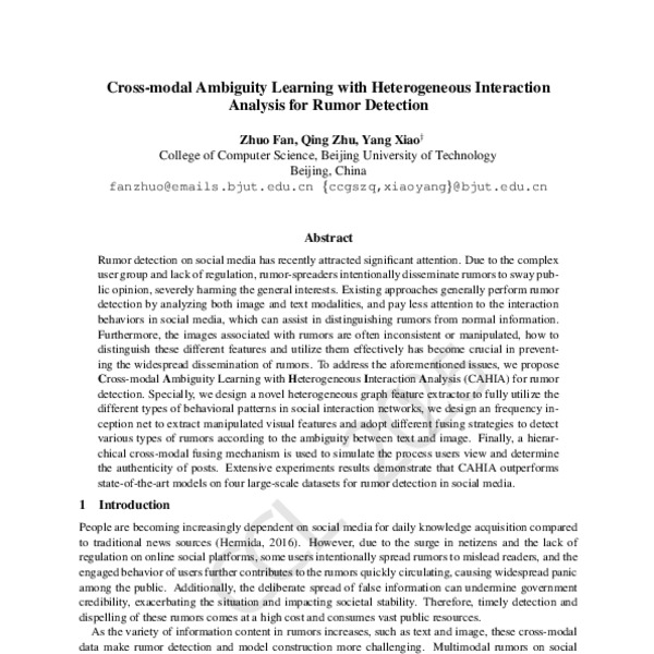 Cross-modal Ambiguity Learning with Heterogeneous Interaction Analysis ...