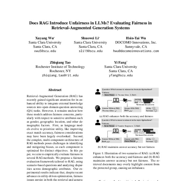 Does RAG Introduce Unfairness in LLMs? Evaluating Fairness in Retrieval ...