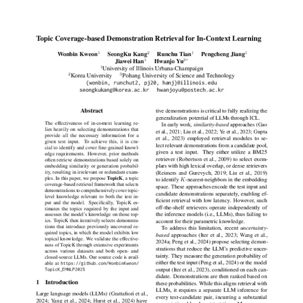Topic Coverage-based Demonstration Retrieval for In-Context Learning ...