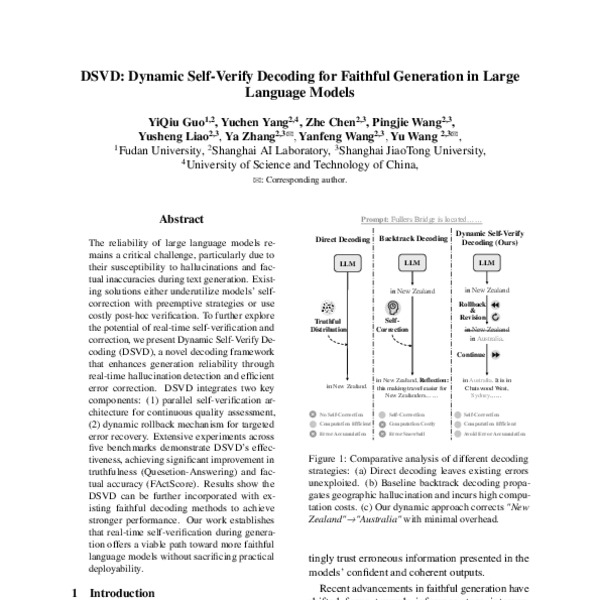 DSVD: Dynamic Self-Verify Decoding for Faithful Generation in Large ...