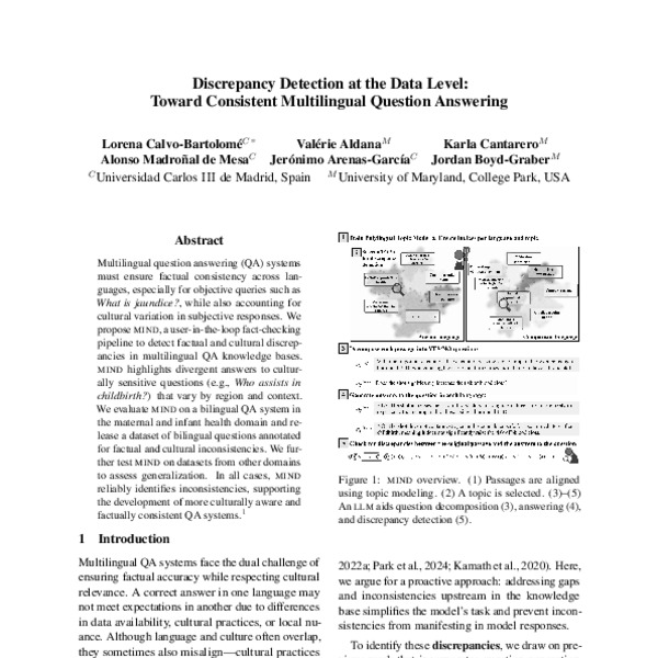 Discrepancy Detection at the Data Level: Toward Consistent Multilingual ...