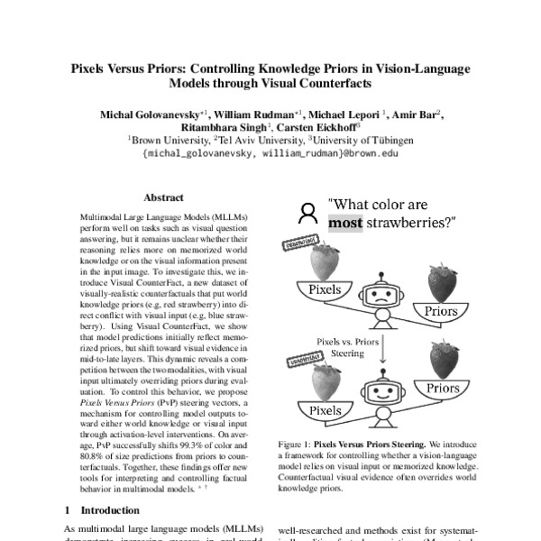 Pixels Versus Priors: Controlling Knowledge Priors in Vision-Language ...