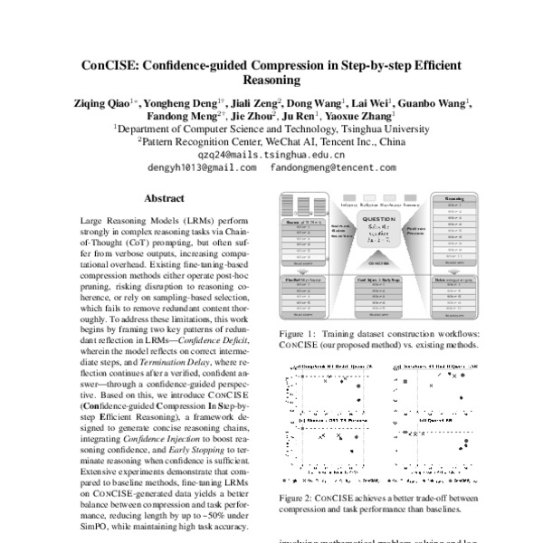 ConCISE: Confidence-guided Compression in Step-by-step Efficient ...