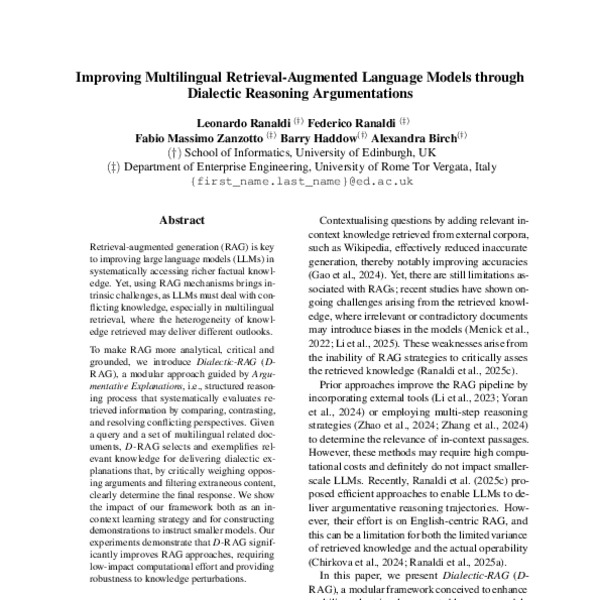 Improving Multilingual Retrieval-Augmented Language Models through ...
