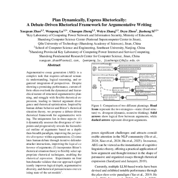 Plan Dynamically, Express Rhetorically: A Debate-Driven Rhetorical ...