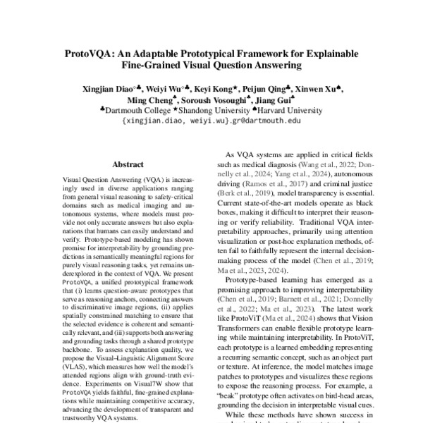 ProtoVQA: An Adaptable Prototypical Framework for Explainable Fine ...