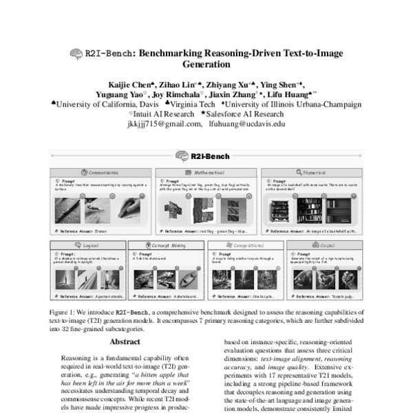 R2I-Bench: Benchmarking Reasoning-Driven Text-to-Image Generation - ACL ...