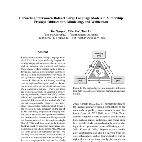 Unraveling Interwoven Roles of Large Language Models in Authorship ...