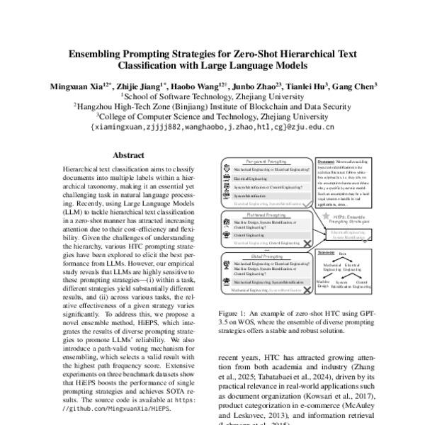 Ensembling Prompting Strategies for Zero-Shot Hierarchical Text ...