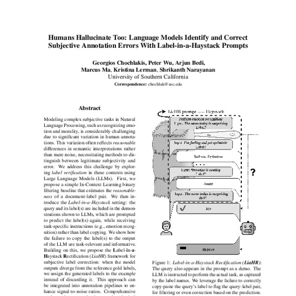 Humans Hallucinate Too: Language Models Identify and Correct Subjective ...