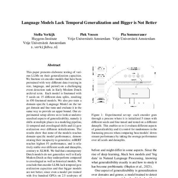 Language Models Lack Temporal Generalization and Bigger is Not Better ...
