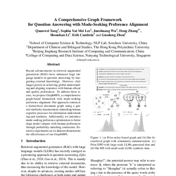 A Comprehensive Graph Framework for Question Answering with Mode ...