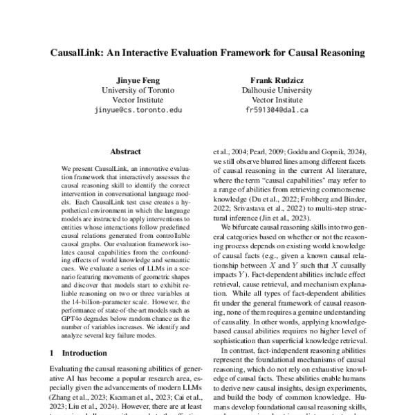 CausalLink: An Interactive Evaluation Framework for Causal Reasoning ...