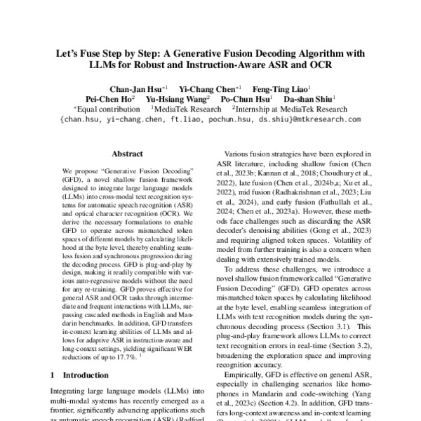 Let’s Fuse Step by Step: A Generative Fusion Decoding Algorithm with ...