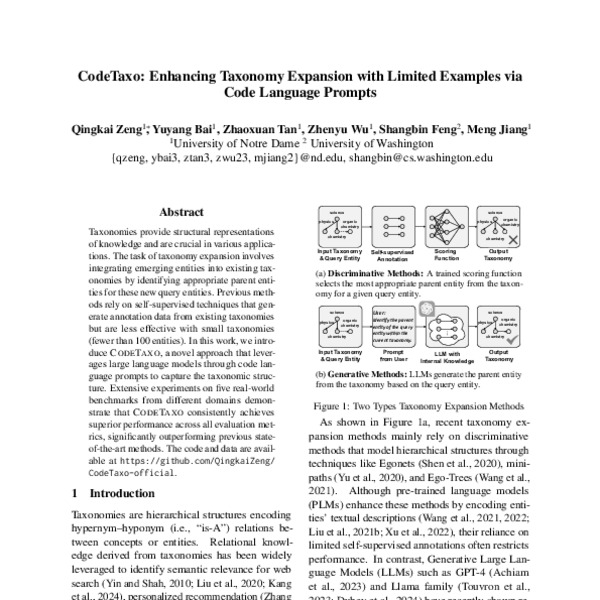CodeTaxo: Enhancing Taxonomy Expansion with Limited Examples via Code ...