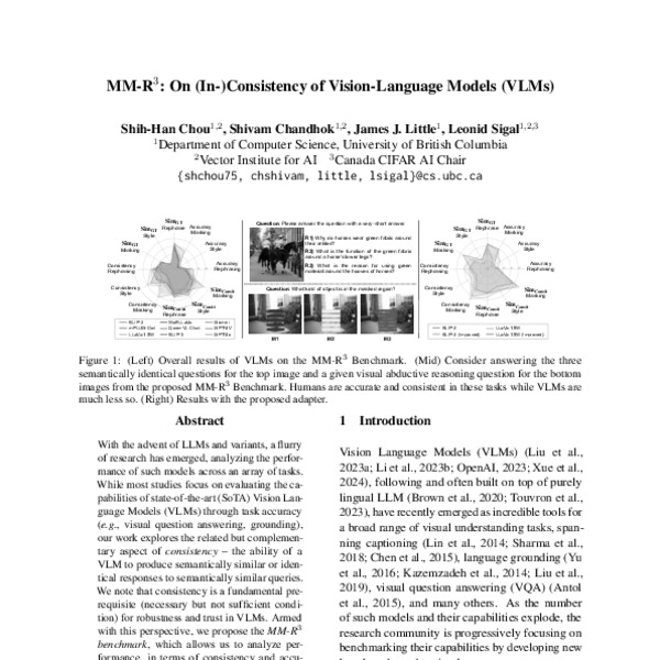 MM-R3: On (In-)Consistency of Vision-Language Models (VLMs) - ACL Anthology